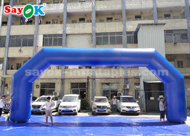 Arco inflable azul del metro del PVC 9,14 x 3,65 del pórtico inflable para la publicidad del acontecimiento fácil limpiar