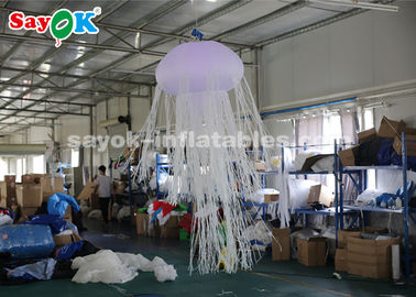 el 1.5m que brilla intensamente con 16 medusas inflables de la ejecución de los colores para el negocio de alquiler