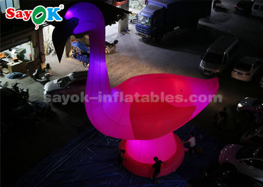Personajes de dibujos animados inflables rosados, flamenco inflable arriba gigante 10m