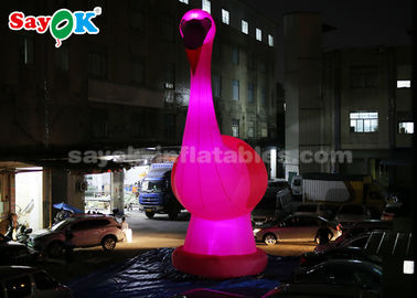Personajes de dibujos animados inflables rosados, flamenco inflable arriba gigante 10m
