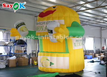 Cabina inflable del puesto de limonadas del trabajo del paño inflable de la tienda los 3*3*4m Oxford para la publicidad