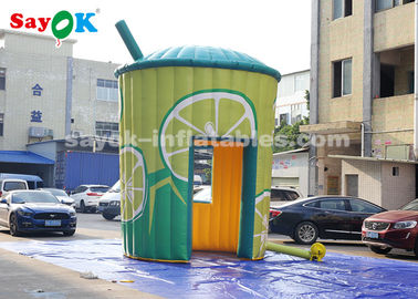 Tienda de techo inflable 5m de altura PVC inflables stand de limonada con soplador para negocios