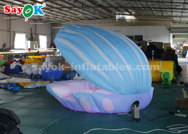 4mH iluminación colorida gigante Shell llevado inflable para casarse la decoración