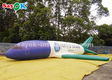 Productos inflables de encargo de ROHS, modelo inflable del aeroplano del PVC de 10 metros para la exhibición de la exposición