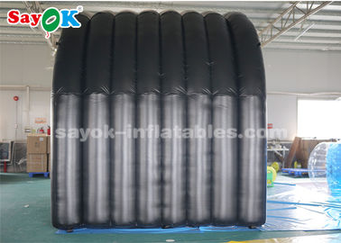 Tienda inflable personalizada entrada de túnel negro tienda de aire inflable para reuniones deportivas al aire libre