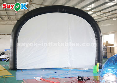 Tienda inflable personalizada entrada de túnel negro tienda de aire inflable para reuniones deportivas al aire libre