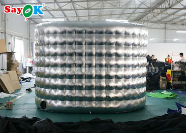 La cabina del acontecimiento exhibe externo se platea/cabina inflable oval negra de la imagen con el ventilador los 3.3*2.5*2.4m