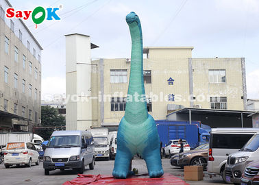 Dinosaurio inflables de Navidad 7m H Modelo gigante de dinosaurio inflables con soplador de aire para exhibición