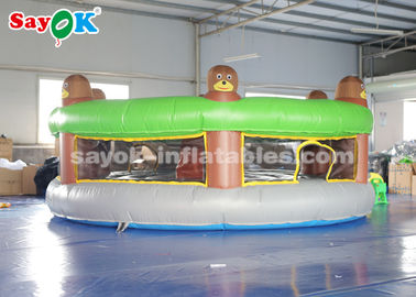 Juegos inflables divertidos de los deportes de los juegos inflables del césped/topo humano inflable del porrazo A con el ventilador