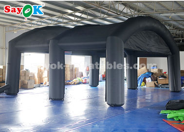 Tienda inflable personalizada de tela de Oxford Negro Tienda inflable de aire para publicidad promocional