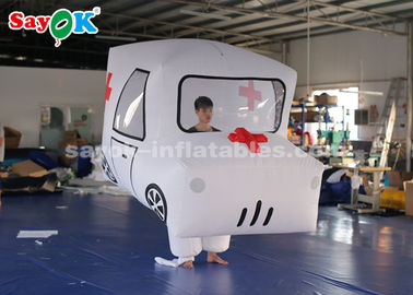 Modelo inflable de encargo gigante de la ambulancia de los productos para la promoción