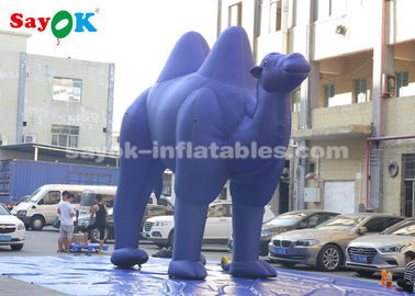 Balones de animales inflables Azul oscuro Personajes de dibujos animados inflables para publicidad al aire libre / Camello inflables gigante