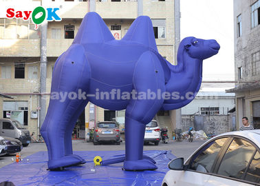 Balones de animales inflables Azul oscuro Personajes de dibujos animados inflables para publicidad al aire libre / Camello inflables gigante