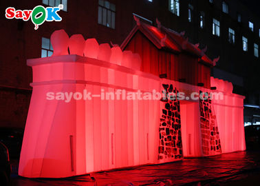 Productos inflables de encargo de ROHS, pared inflable comercial de la roca del LED para la exhibición al aire libre