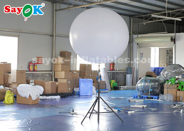 Poliéster blanco del globo inflable gigante del artículo el 1.5m para las exposiciones