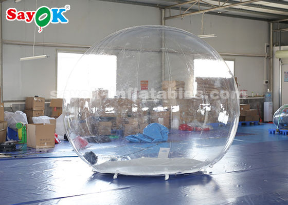 Tenda inflable con cúpula Transparente 3m Tenta de aire inflable no tóxica a la llama - material de PVC retardante de 0,6 mm