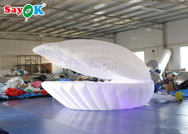 Modelo inflable ligero blanco de 3M LED Shell para casarse la decoración