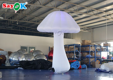 2M Tall Giant Colorful LED Inflatable Mushroom For Party Decoration