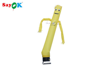 Globo inflable del bailarín del aire de la tela del control amarillo del hombre del aire del baile para la decoración de la etapa