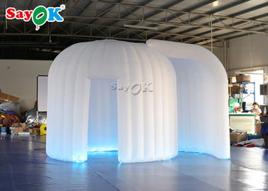 Cabina inflable blanca los 4*3*2.4m de la foto de la cabina de la foto de la Navidad con el ventilador y el control remoto