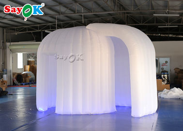 Cabina inflable blanca los 4*3*2.4m de la foto de la cabina de la foto de la Navidad con el ventilador y el control remoto