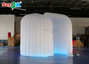 Cabina portátil inflable de la foto de la foto del iglú profesional del estudio los 3*2*2.3m LED con una cortina de puerta