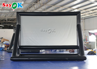 Proyección posterior de la pantalla de cine inflable móvil grande inflable de la pantalla con el ventilador fácil llevar