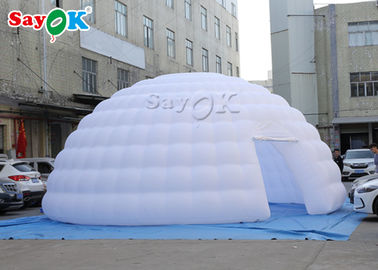 Carpa de aire para acampar doble costura carpa de aire inflable blanca de 8 m / carpa de exhibición iglú