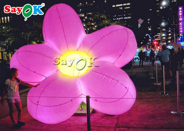 Flor inflable artificial de la ejecución del LED para hacer publicidad del adornamiento