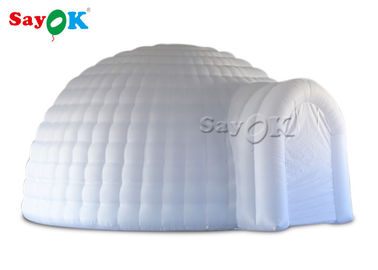 Tienda inflable los 5m blanca inflable de la bóveda del iglú de la tienda con la luz llevada para casarse acontecimiento