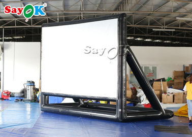 Impresión inflable del logotipo de la proyección trasera de la pantalla de cine del patio trasero de la pantalla grande inflable