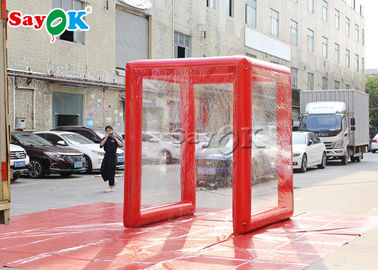 Tienda médica inflable roja al aire libre 2x2x2.5mH de la prueba de fuego o modificado para requisitos particulares