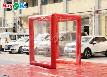 Tienda médica inflable roja al aire libre 2x2x2.5mH de la prueba de fuego o modificado para requisitos particulares