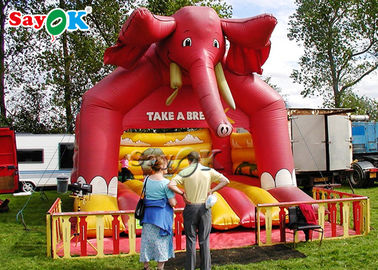 Despedida inflable del elefante para el castillo de salto inflable de los niños del parque de atracciones/PVC