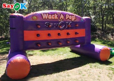 Wack inflable de los juegos al aire libre los 3.6*1.2*1.8M Inflatable Sports Games un juego de pared de Peg Commercial Inflatable Whack A