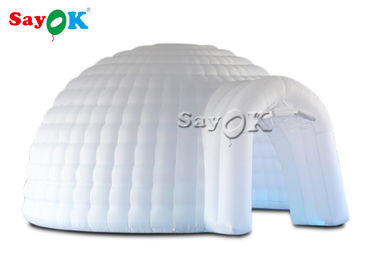Tienda inflable del aire del iglú blanco gigante