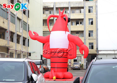 Balones de publicidad inflables Pez de mar, cangrejo 7M Modelo de langosta inflable