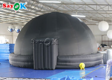 360 tienda inflable negra portátil del planetario de la proyección 5/6m de la bóveda