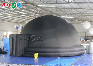 360 tienda inflable negra portátil del planetario de la proyección 5/6m de la bóveda