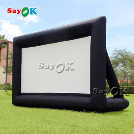 Pantalla de cine inflable del proyector de Oxford de pantalla de cine de Airblown del negro al aire libre inflable de la publicidad