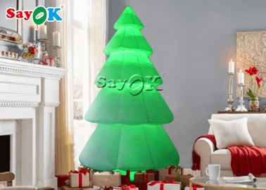 El paño de nylon llevó el ornamento inflable ligero del árbol de navidad
