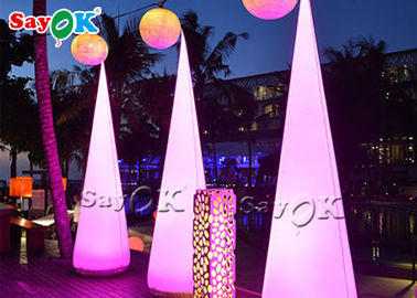 Cono inflable decorativo del partido LED para el acontecimiento al aire libre e interior