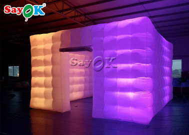 Tienda blanca inflable enorme del partido del cubo de la publicidad y de la boda