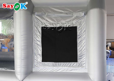 Mejor tienda de campaña inflable 7x5x3mH de plata de coche inflables Spray Booth