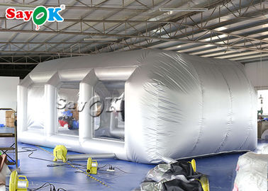 Mejor tienda de campaña inflable 7x5x3mH de plata de coche inflables Spray Booth