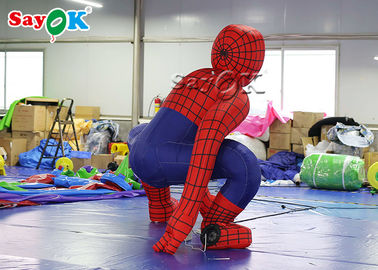 Hombre araña inflable rojo del superhéroe los 2.5m para la decoración de la ceremonia