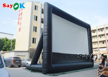 Pantalla de cine inflable del proyector del cine de la escuela blanco y negro inflable de la pantalla