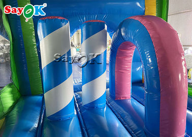 Arco iris al aire libre Unicorn Bouncy Castle inflable del Pvc del patio