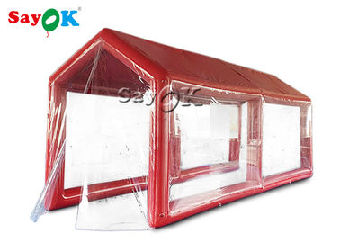Canal médico de la tienda del aire del PVC de la prenda impermeable de la desinfección inflable roja inflable de los primeros auxilios