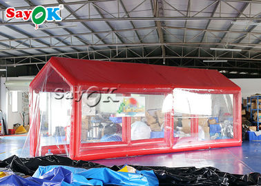 Canal médico de la tienda del aire del PVC de la prenda impermeable de la desinfección inflable roja inflable de los primeros auxilios